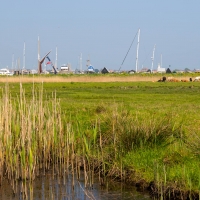 Looking from Walberswick to Southwold Harbour