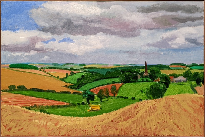 David Hockney: Huggate's St. Mary's Church Spire