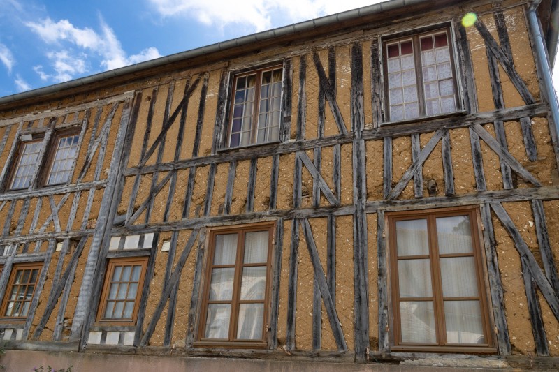 The houses in Le Bec-Hellouin