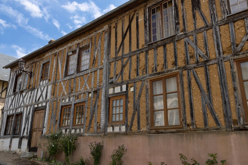 The houses in Le Bec-Hellouin