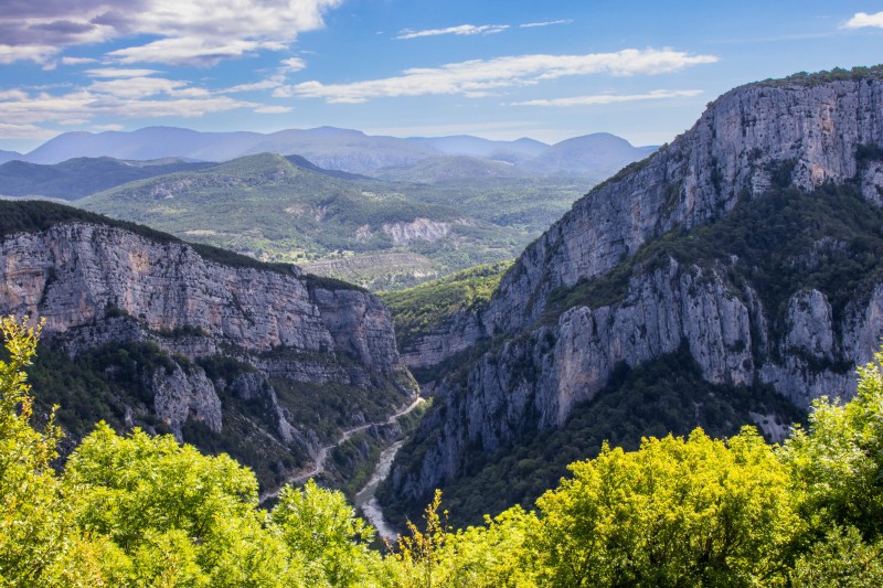 Rougon - View from Crêperie Le Mur d'Abeilles