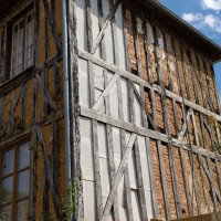 The houses in Le Bec-Hellouin