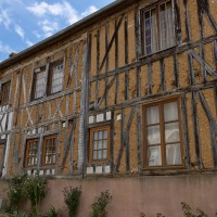 The houses in Le Bec-Hellouin