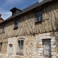 The houses in Le Bec-Hellouin