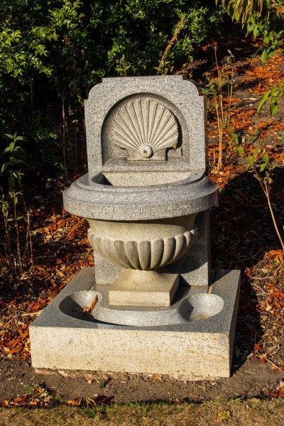 Frogmore House and Gardens. Water fountain with dedication to  John Brown