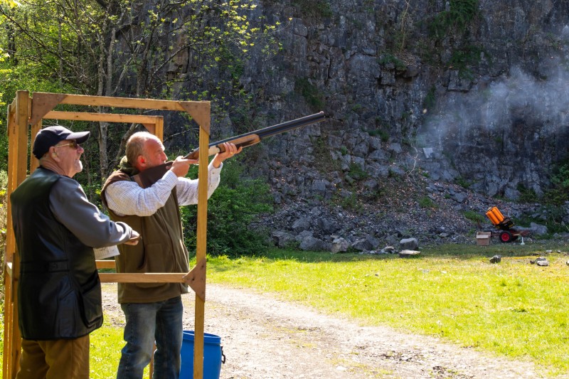 Kingswood against St Brides at their quarry shooting ground