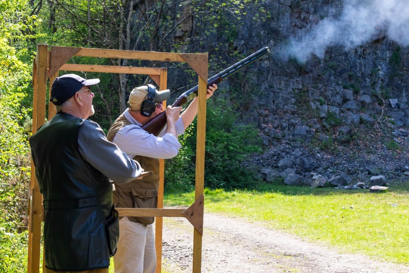 Kingswood against St Brides at their quarry shooting ground