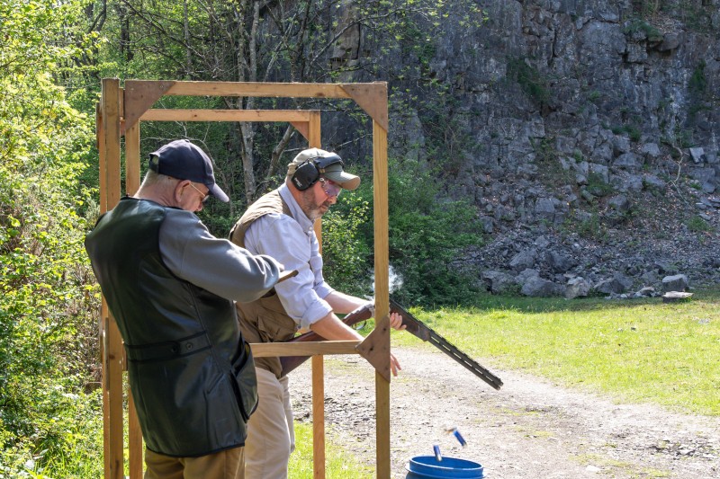 Kingswood against St Brides at their quarry shooting ground