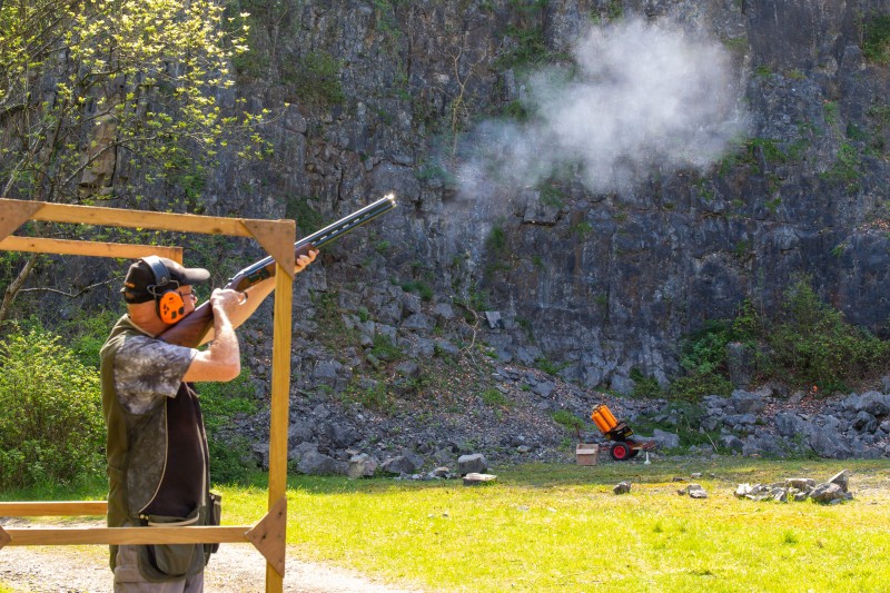 Kingswood against St Brides at their quarry shooting ground