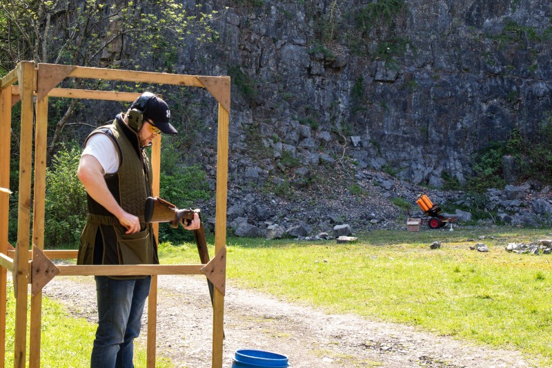 Kingswood against St Brides at their quarry shooting ground