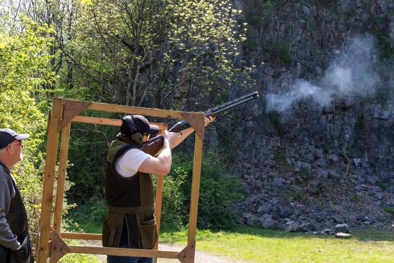 Kingswood against St Brides at their quarry shooting ground