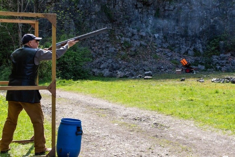 Kingswood against St Brides at their quarry shooting ground