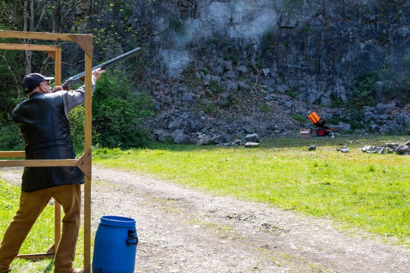 Kingswood against St Brides at their quarry shooting ground