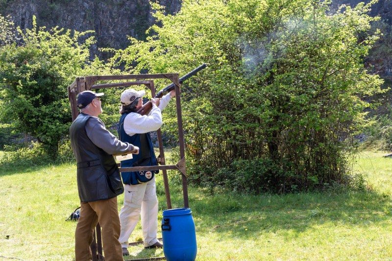 Kingswood against St Brides at their quarry shooting ground