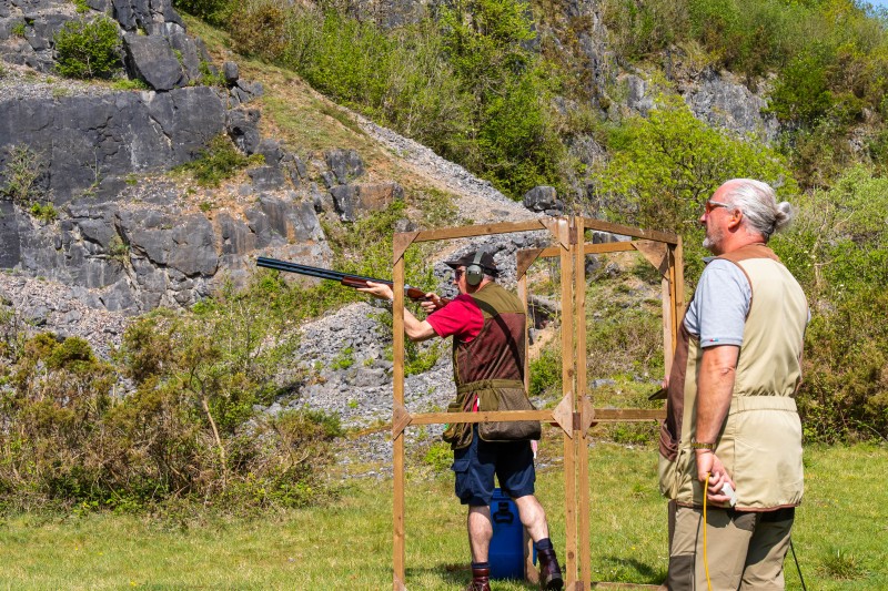 Kingswood against St Brides at their quarry shooting ground
