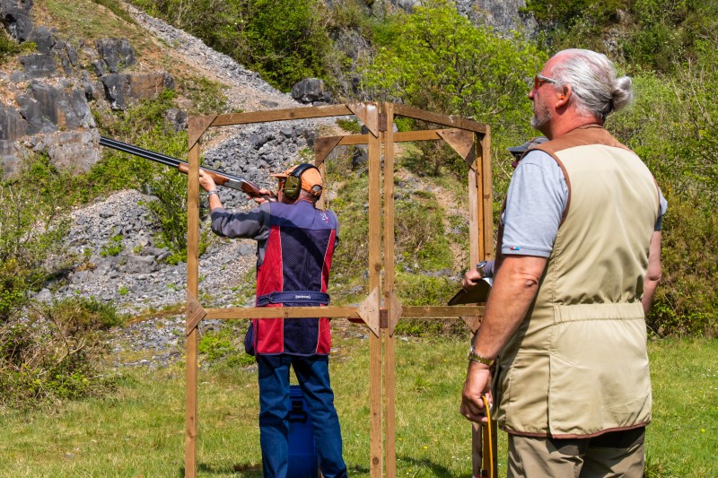 Kingswood against St Brides at their quarry shooting ground