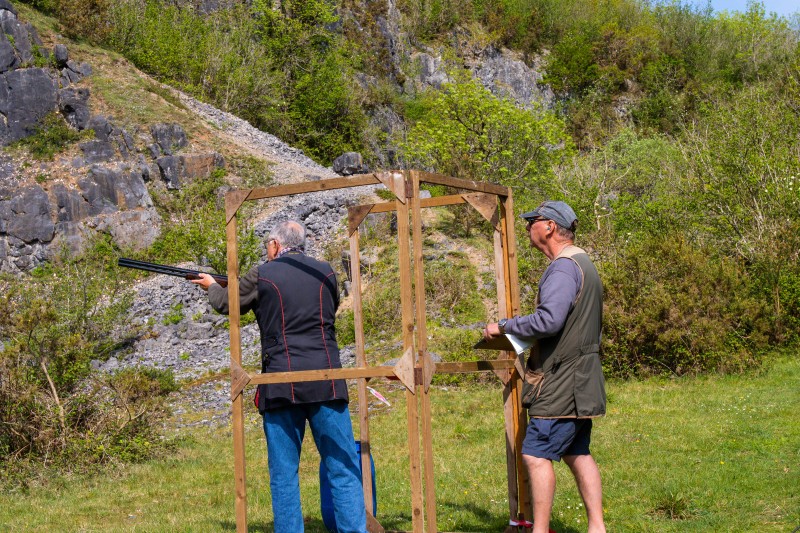 Kingswood against St Brides at their quarry shooting ground