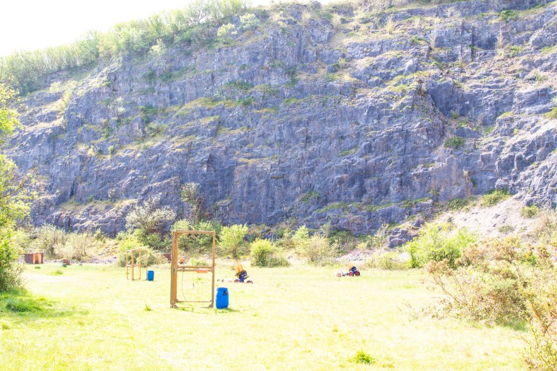 Kingswood against St Brides at their quarry shooting ground