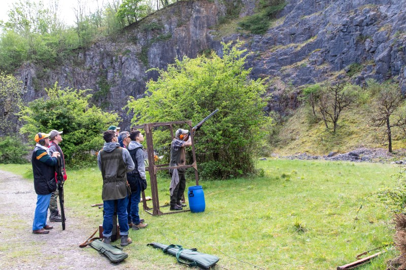 Kingswood against St Brides at their quarry shooting ground