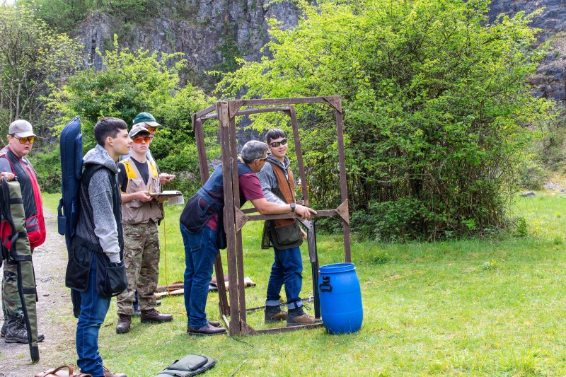 Kingswood against St Brides at their quarry shooting ground