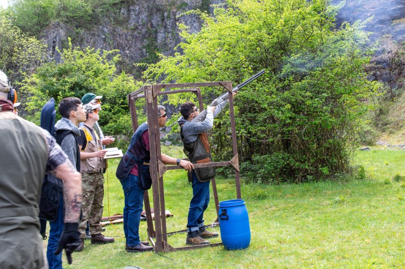 Kingswood against St Brides at their quarry shooting ground