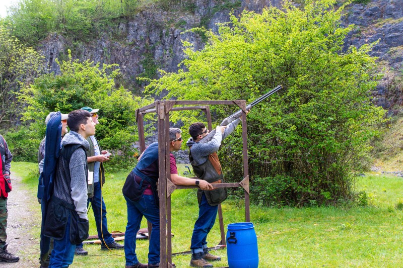 Kingswood against St Brides at their quarry shooting ground