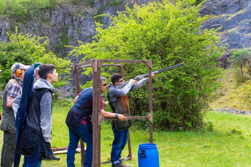 Kingswood against St Brides at their quarry shooting ground