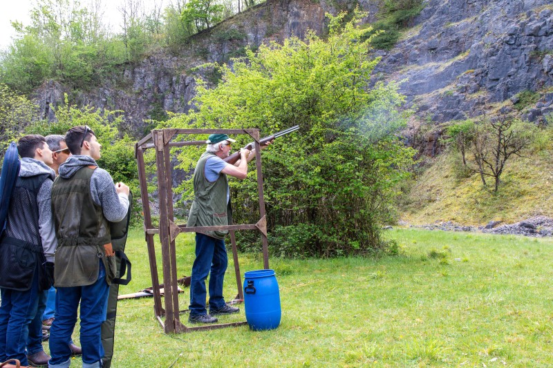 Kingswood against St Brides at their quarry shooting ground