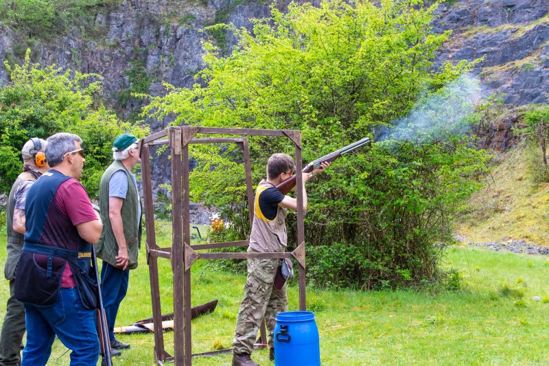 Kingswood against St Brides at their quarry shooting ground