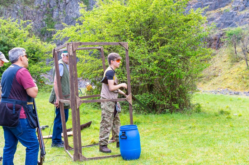 Kingswood against St Brides at their quarry shooting ground