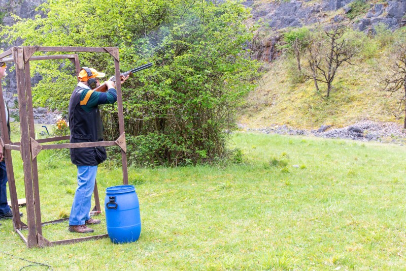 Kingswood against St Brides at their quarry shooting ground