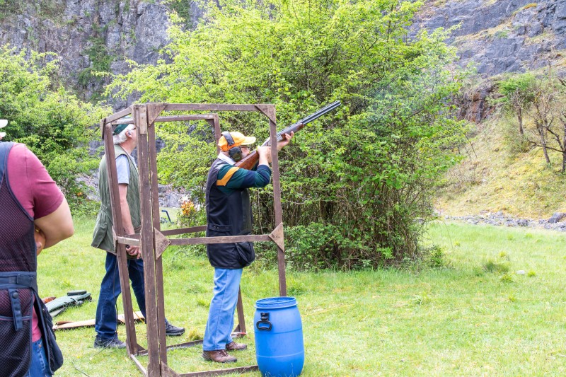 Kingswood against St Brides at their quarry shooting ground