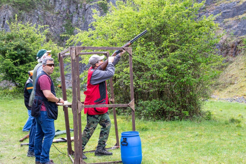 Kingswood against St Brides at their quarry shooting ground