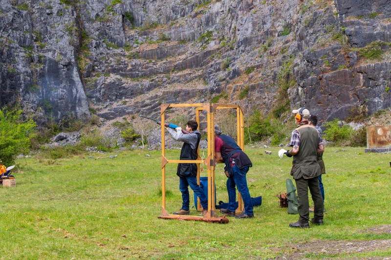 Kingswood against St Brides at their quarry shooting ground