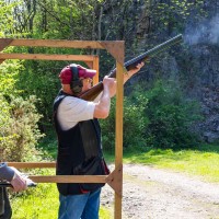 Kingswood against St Brides at their quarry shooting ground