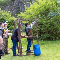 Kingswood against St Brides at their quarry shooting ground