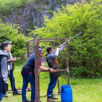 Kingswood against St Brides at their quarry shooting ground