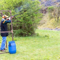 Kingswood against St Brides at their quarry shooting ground