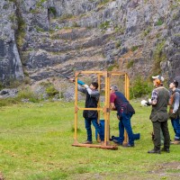 Kingswood against St Brides at their quarry shooting ground