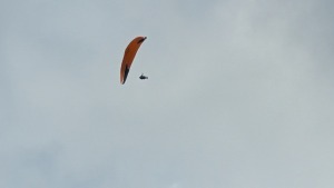 Paraglider flying over Buckinghamshire