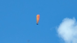 Paraglider flying over Buckinghamshire