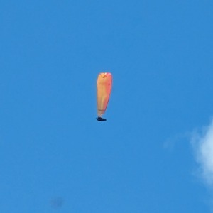 Paraglider flying over Buckinghamshire