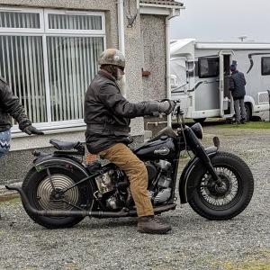 Bikers on the campsite