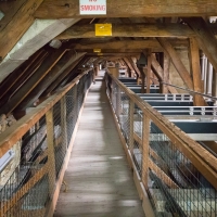 Salisbury Cathedral tower tour, above the aisles