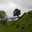 Old Sarum, bridge across the moat