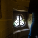 Salisbury Cathedral tower tour. On up again, this time inside the wall.