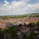 Salisbury Cathedral tower tour. View of Salisbury