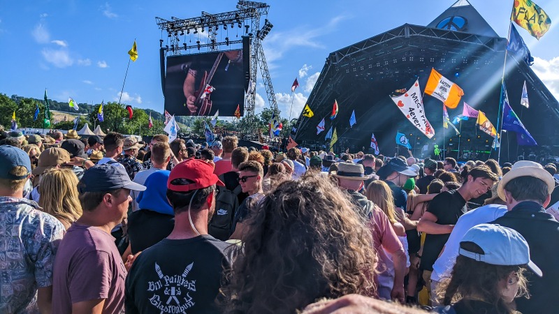 Pyramid stage when Elbow were playing