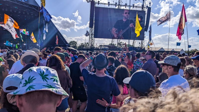 Pyramid stage when Elbow were playing