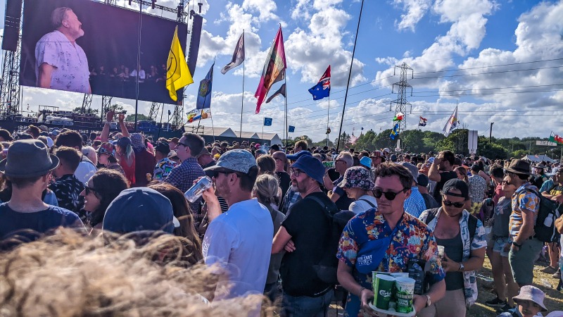 Pyramid stage when Elbow were playing